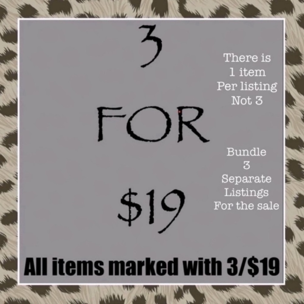3 FOR $19 SALE! - Picture 1 of 3